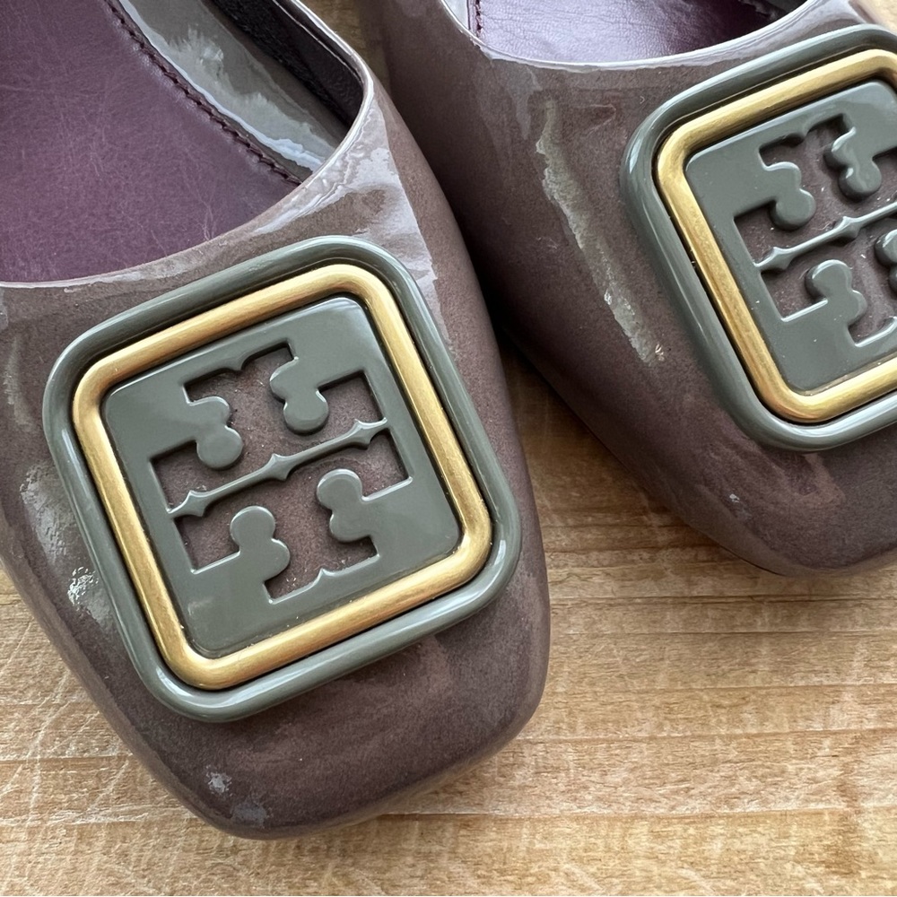 Tory Burch Georgia Square Toe Ballet Flats Women’s Size 7 - Picture 3 of 7
